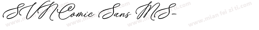 SVN Comic Sans MS字体转换
